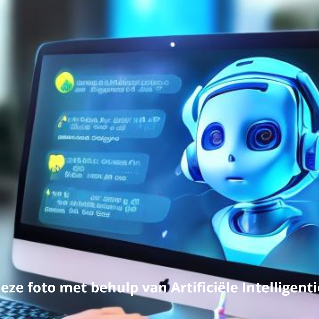 Webinar AI Artificiële Intelligentie Jongen En Meisje Voor Computer Robot