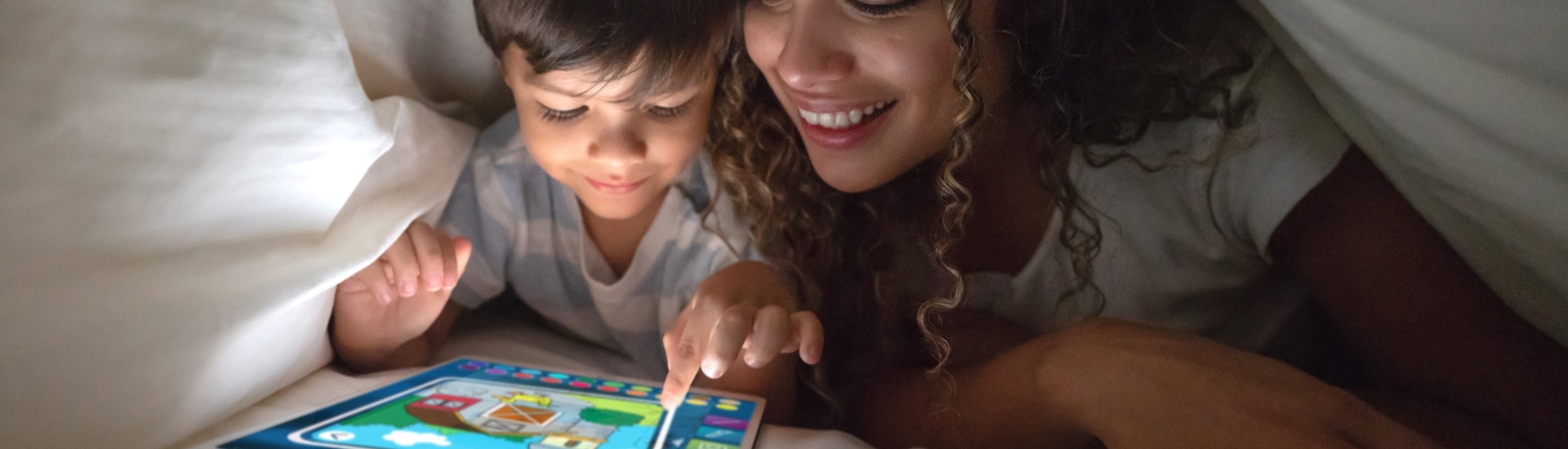 Schermtijd Mama Zoon Tablet Lakens Bed