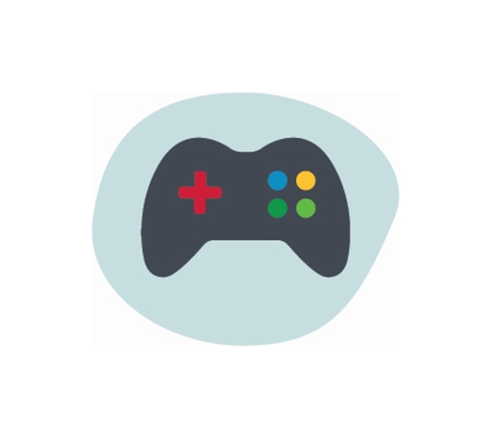 Gaming Icon Met Witte Randen