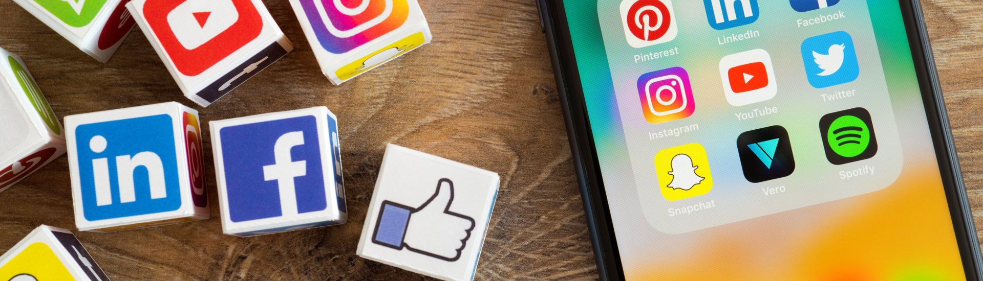 Banner Sociale Media Logos Apps